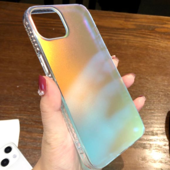 NEW iPhone 13/Pro/Max Laser Gradient Aurora Matte iphone case - Picture 2 of 5